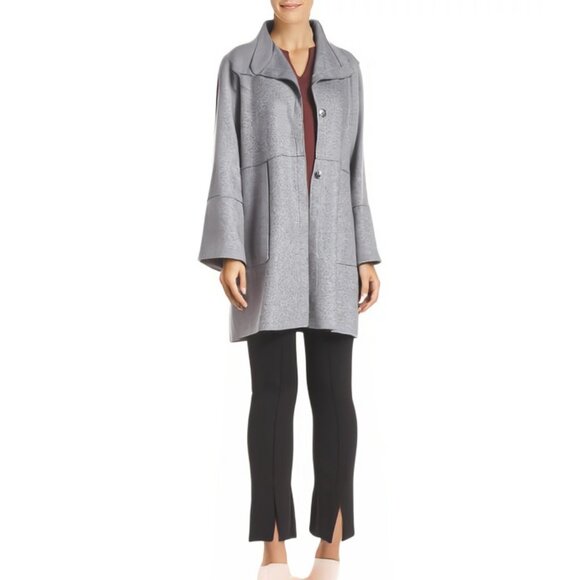 KENNETH COLE Plus Size Wool Blend Felted Coat NWT 1X - Picture 1 of 10